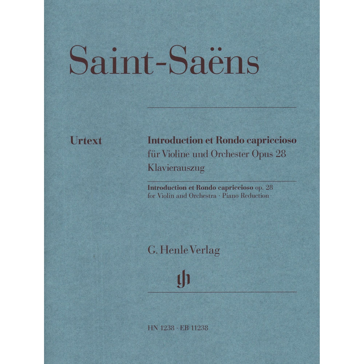 Saint-Saens, Camille - Introduction et Rondo capriccioso - for Violin and Piano - Edited by Peter Jost - G Henle Verlag URTEXT