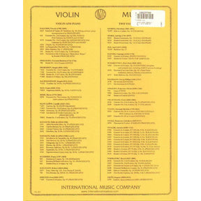 Saint-Saens, Camille - Sonata No 1 in D minor, Op 75 - Violin and Piano - edited by Francescatti - published by International Music Company