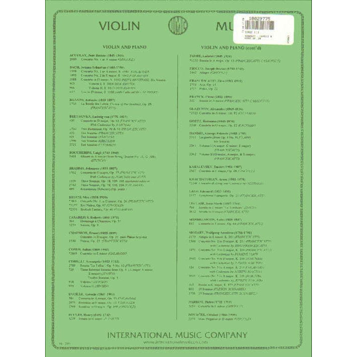 Sarasate, Pablo - Caprice Basque, Op 24 - Violin and Piano - edited by Zino Francescatti - published by International Music Company