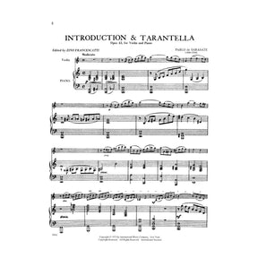 Sarasate, Pablo - Introduction and Tarantella Op 43  For Violin and Piano Published by International Music Company