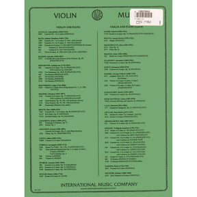 Sarasate, Pablo de - Playera Op 23, No 1 - for Violin and Piano - edited by Francescatti - International Music Company