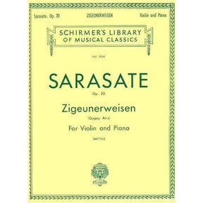 Sarasate, Pablo - Zigeunerweisen Op 20 - for Violin and Piano - edited by  Mittell - G Schirmer
