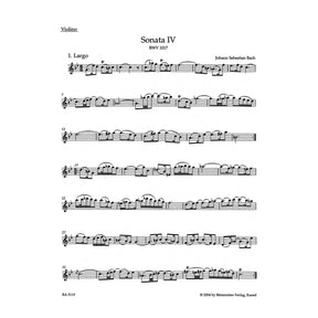 Bach, JS - 6 Sonatas for Violin and Piano, BWV 1017-1019, Volume 2  - edited by Peter Wollny and Andrew Manze - Bärenreiter Verlag URTEXT