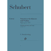 Schubert, Franz - 3 Sonatinas for Violin and Piano, Op post 137 - edited by Rohrig - G Henle Verlag URTEXT