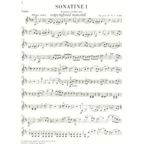 Schubert, Franz - 3 Sonatinas for Violin and Piano, Op post 137 - edited by Rohrig - G Henle Verlag URTEXT