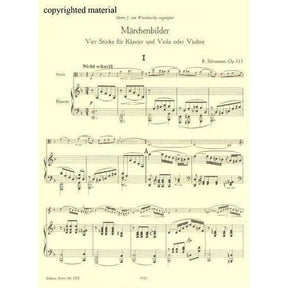 Schumann, Robert - Marchenbilder (Fairy-Tale Pictures), Op 113 - for Violin and Piano - Peters Edition