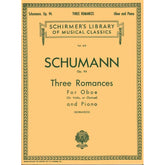 Schumann, Robert - 3 Romances, Op 94 - Violin or Oboe or Clarinet in A and piano - edited by Schradieck - Schirmer