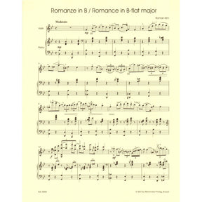 Kim, Roman - Three Romances - for Violin and Piano - Barenreiter