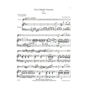 Seitz, Fritz (Friedrich) - Student's Concerto No 1 In D Major Op 7 For Violin and Piano Published by G Schirmer