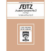 Seitz, Fritz (Friedrich) - Student's Concerto No 2 in G Major, Op 13 - Violin and Piano - Carl Fischer