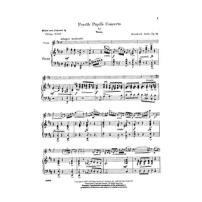 Seitz, Fritz (Friedrich) - Student's Concerto No 4 In D Major Op 15 For Violin and Piano Edited by Mittell Published by G Schirmer