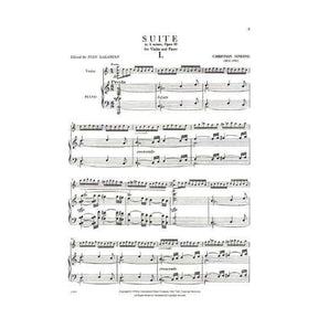 Sinding, Christian - Suite in A Minor, Op 10 - Violin and Piano - edited by Galamian - International Music Company