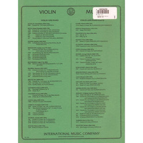 Sinding, Christian - Suite in A Minor, Op 10 - Violin and Piano - edited by Galamian - International Music Company