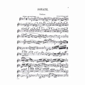 Strauss, Richard - Violin Sonata in E-Flat Major, Op 18 - Violin and Piano - Kalmus