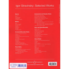 Stravinsky, Igor - Duo Concertant for Violin and Piano - Boosey and Hawkes