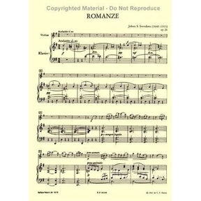 Svendsen, Johan - Romance Op 26 - Violin and Piano - Peters