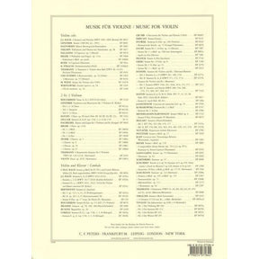 Svendsen, Johan - Romance Op 26 - Violin and Piano - Peters