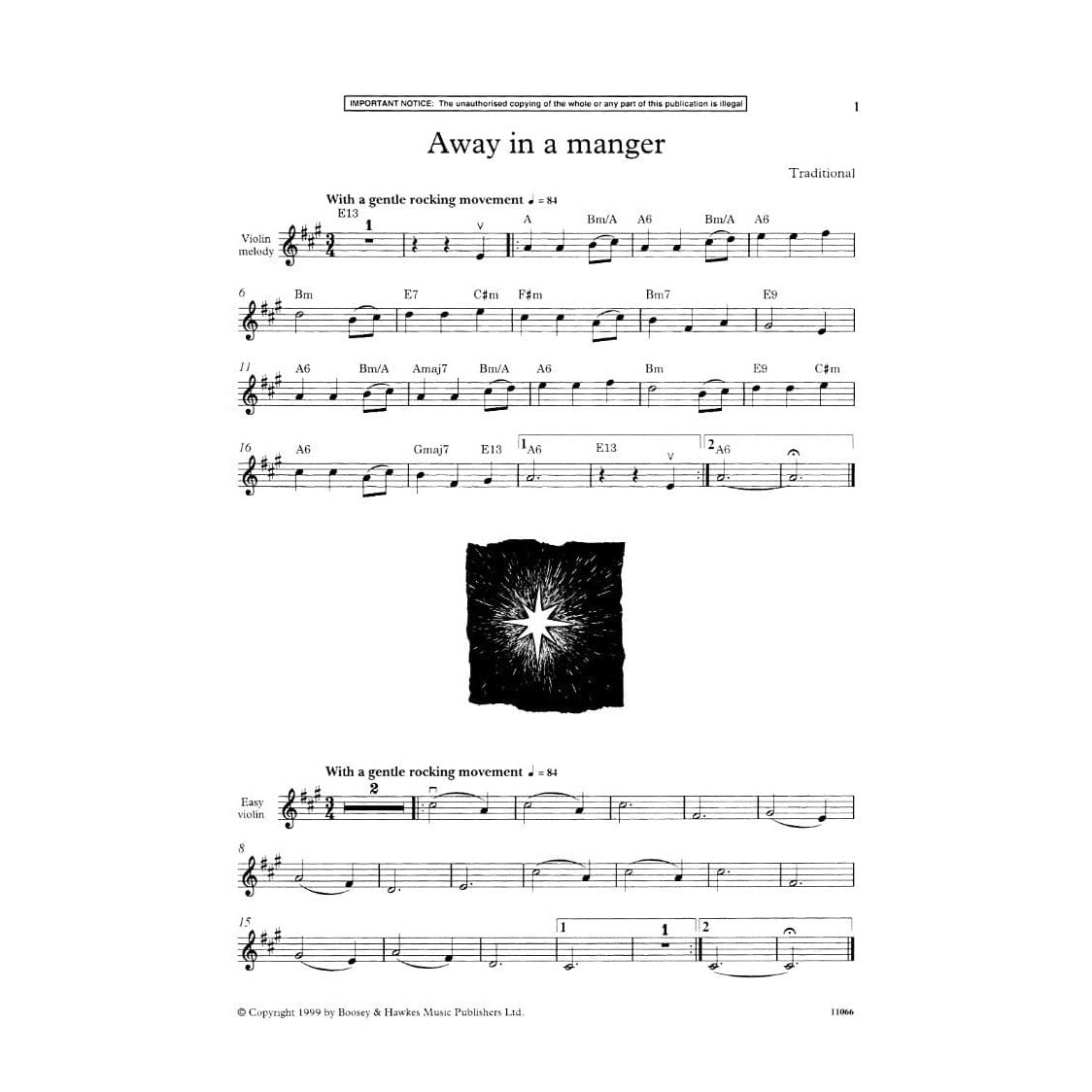 Jones, Edward Huws - The Christmas Fiddler (Complete) - Violin and Piano - Boosey & Hawkes Edition