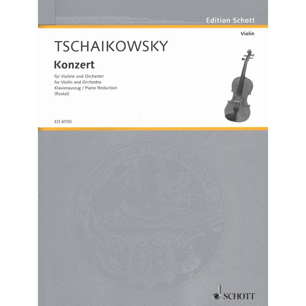 Tchaikovsky, PI - Violin Concerto in D Major, Op 35 - Violin and Piano - edited by Rostal - Schott