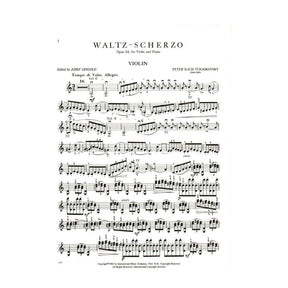 Tchaikovsky, Pyotr Ilyich - Waltz Scherzo Op 34 For Violin and Piano Edited by Gingold Published by International Music Company