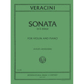 Veracini, FM - Violin and Piano - Violin Sonata in E Minor - edited by David/Hermann - International Music Company