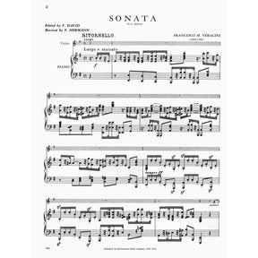 Veracini, FM - Violin and Piano - Violin Sonata in E Minor - edited by David/Hermann - International Music Company