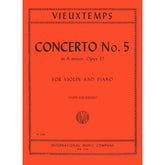 Vieuxtemps, Henri - Violin Concerto No 5 in A Minor, Op 37 - Violin and Piano - edited by Galamian - International Music Company