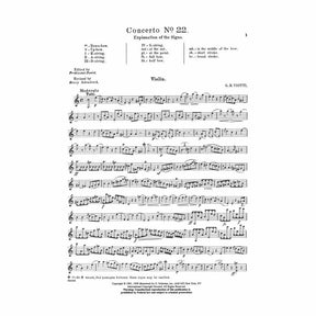 Viotti, GB - Violin Concerto No 22 in A Minor - Violin and Piano - edited by David/Schradieck - Schirmer