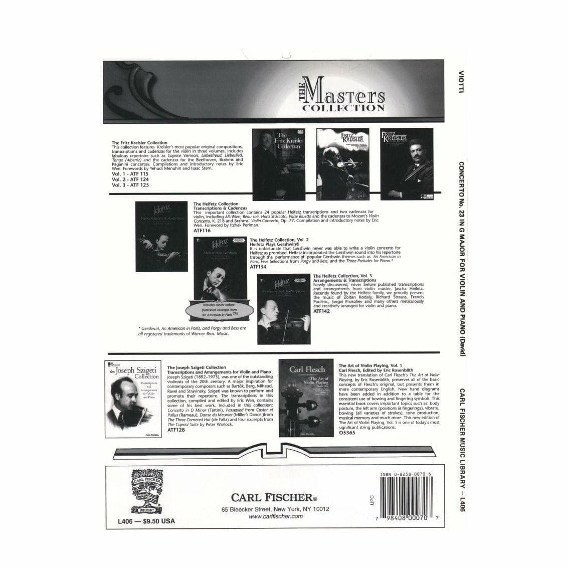 Viotti, GB - Violin Concerto No 23 in G Major - Violin and Piano - edited by David - Carl Fischer