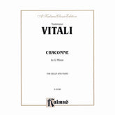 Vitali, Tomaso - Chaconne in G Minor - Violin and Piano - arranged by David/Charlier - Kalmus