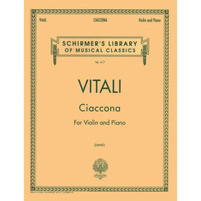 Vitali, Tomaso - Chaconne in G Minor - Violin and Piano - arranged by Ferdinand David - Schirmer
