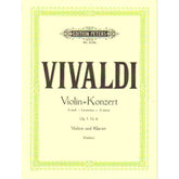Vivaldi, Antonio - Violin Concerto in A Minor, Op 3 No 6, RV 356 - Violin and Piano - edited by F Kuchler - Peters
