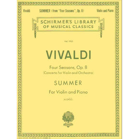 Vivaldi, Antonio - The Four Seasons: Concerto No 2 in G Minor, RV 315 "Summer" - Violin and Piano - edited by Klopcic - Schirmer