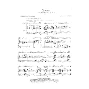 Vivaldi, Antonio - The Four Seasons: Concerto No 2 in G Minor, RV 315 "Summer" - Violin and Piano - edited by Klopcic - Schirmer