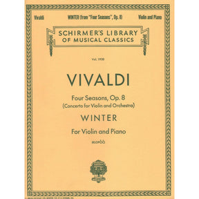 Vivaldi, Antonio - Winter 4 Seasons f minor RV 297 For Violin and Piano Edited by Klopcic Published by G Schirmer