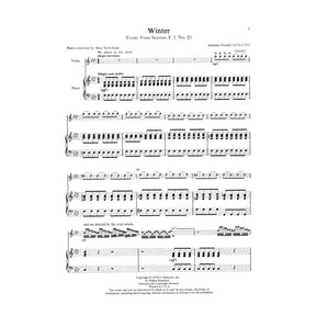 Vivaldi, Antonio - Winter 4 Seasons f minor RV 297 For Violin and Piano Edited by Klopcic Published by G Schirmer