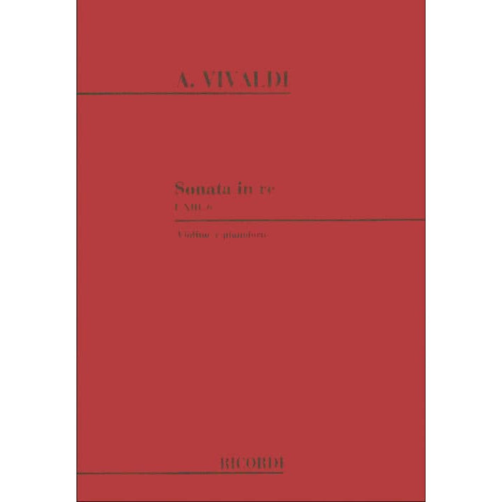 Vivaldi, Antonio - Sonata in D Major, RV 10 (F XIII, No 6) - for Violin and Piano - Ricordi