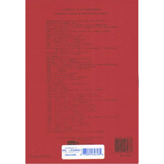 Vivaldi, Antonio - Sonata in D Major, RV 10 (F XIII, No 6) - for Violin and Piano - Ricordi