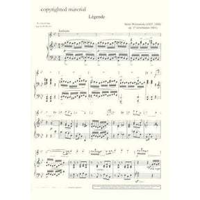 Wieniawski, Henryk - Legende Op 17 - for Violin and Piano - edited by Wilhelmj - Schott Music