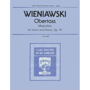 Wienawski, Henryk - Obertass (Mazurka), Op 19, No 1 - Violin and Piano - edited by A Pollitzer - Carl Fischer Edition