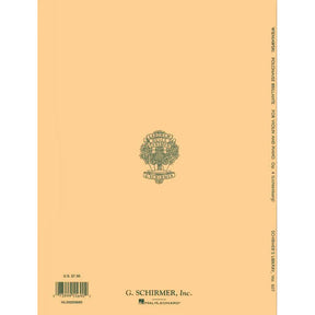Wieniawski, Henryk - Polonaise Brillante In D Major Op 4 - for Violin and Piano - edited by Lichtenberg - G Schirmer
