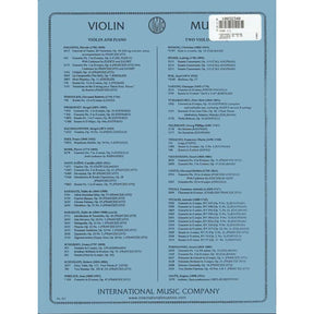 Wieniawski, Henryk - Polonaise Brillante Op 21 - for Violin and Piano - edited by Francescatti - International Music Company