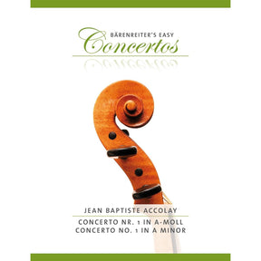 Accolay, Jean-Baptiste - Concerto No 1 in A Minor - Violin and Piano - Bärenreiter