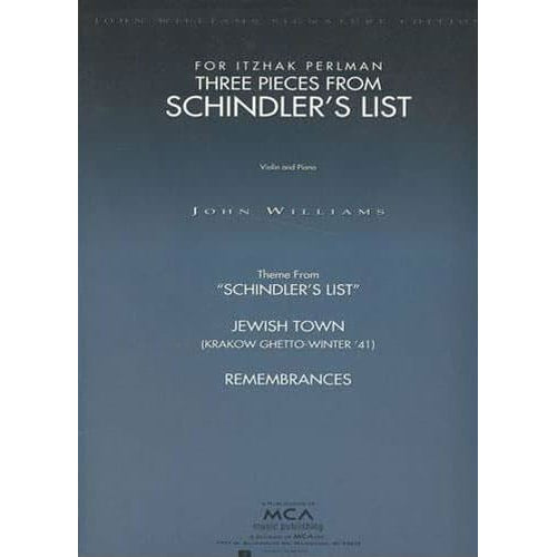 Williams, John - Schindler's List - for Violin and Piano - Hal Leonard