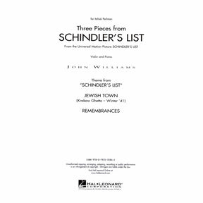 Williams, John - Schindler's List - for Violin and Piano - Hal Leonard