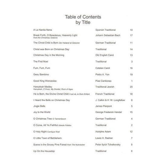 Twenty Intermediate Christmas Solos - for Violin, Flute, or Oboe - arranged by Grace Oh - Last Resort Music