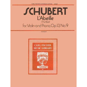 Schubert, Francois (Franz Anton) - L'Abeille (The Bee), Op 13 No 9 - for Violin and Piano - edited by Saenger - Carl Fischer