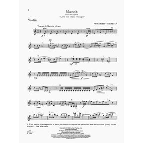 Prokofiev, Serge - March From "Love For Three Oranges" - for Violin and Piano - Carl Fischer