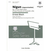 Bloch, Ernest - Nigun (Improvisation) No. 2 from "Baal Shem" (Three Pictures of Chassidic Life) - for Violin with Piano or Audio Accompaniment - Carl Fischer