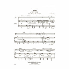 Bloch, Ernest - Nigun (Improvisation) No. 2 from "Baal Shem" (Three Pictures of Chassidic Life) - for Violin with Piano or Audio Accompaniment - Carl Fischer